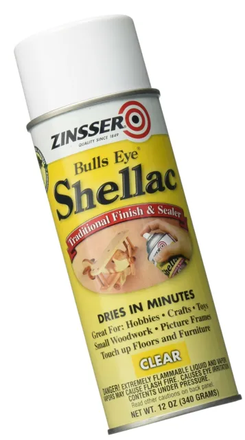 Spray de goma laca transparente para ojos Rust-Oleum Zinsser 408 Bulls 12 oz