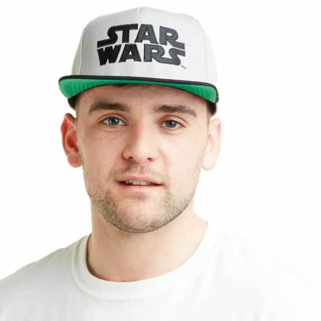 Offizielle Star Wars Herren Logo Baseballkappe grau/marineblau Einheitsgröße