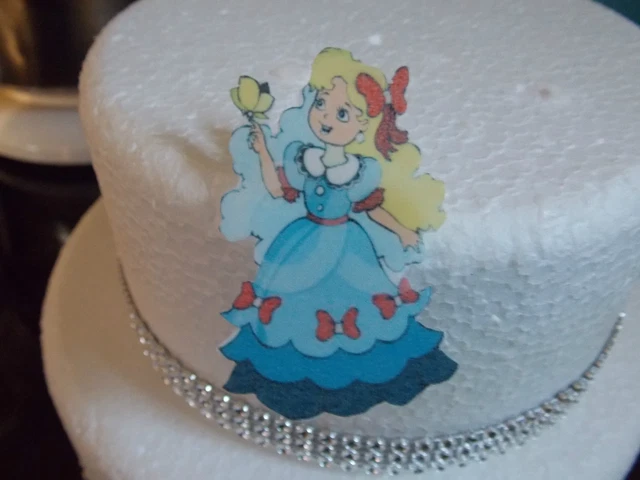 Princess Rice Paper 12 PRECUT PRINCESS Edible wafer/rice paper cake/cupcake toppers EUR 3 ...