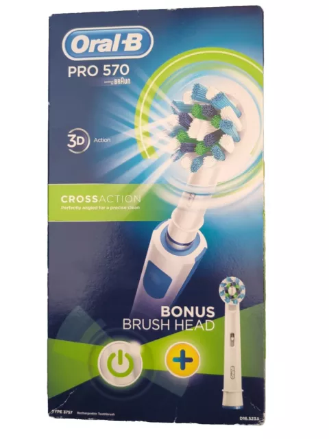 Oral-B Pro 570 Cross Action Electric Toothbrush + Bonus Brush Head