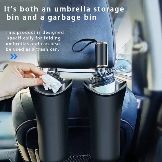 Car Rear Umbrella Frame Garbage Bin Plastic Multifunctional Rear Seat Frame