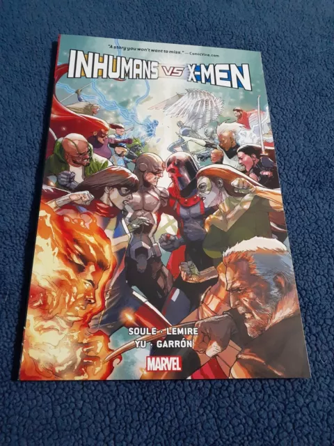 Inhumans Vs. X-Men Trade Paperback Marvel Comics Charles Soule Jeff Lemire