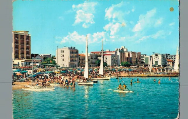 Rimini Cattolica alberghi visti dal mare F. Grande  spedita