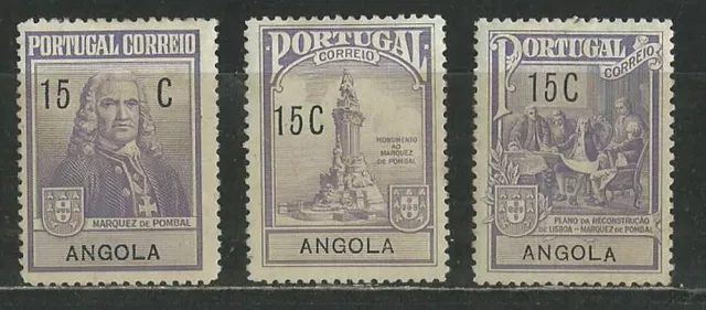 Portugal Angola 1925 '' Marces Pombal '' Set Mnh (Ρ 020)