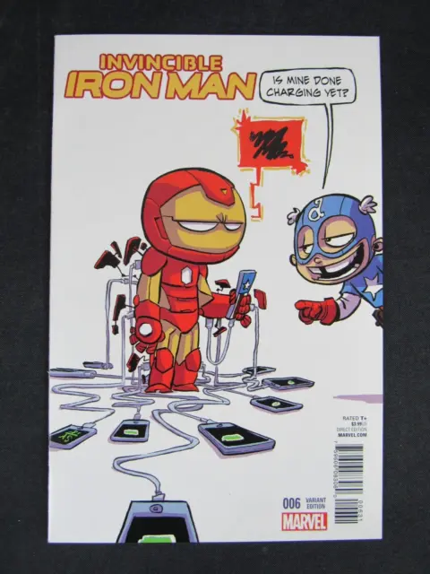 Invincible Iron Man #6 (2016) Skottie Young Variant NM 9.6 AW038