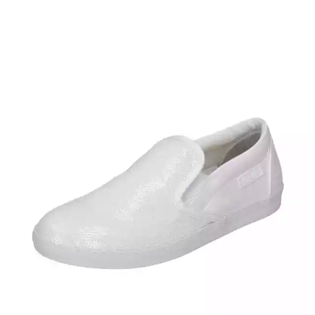 Chaussures Femme AGILE by RUCOLINE 40 Ue à Enfiler Blanc Sequin Cuir Si BD177-40