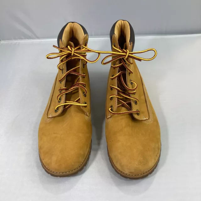 Timberland Womens Boots 7.5 Brown Beige Nubuck Lace Up Joslin 3