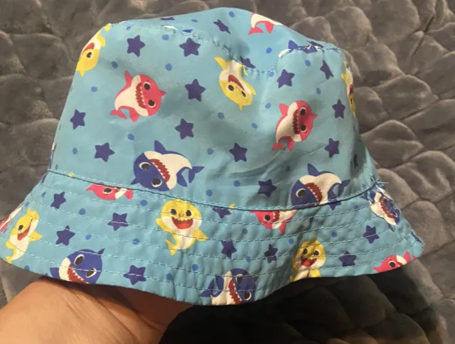 Baby Shark Bucket Summer Hat Cap Nickelodeon Baby Kid Child Toddler PREOWNED