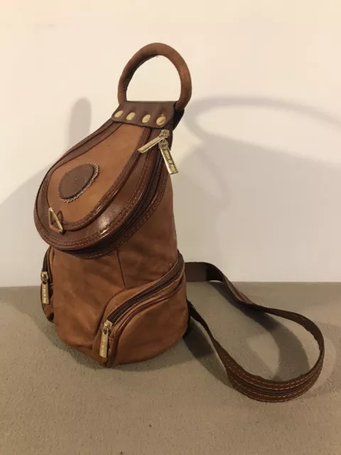 Vintage Valentino Di Paolo Backpack Bag beautiful soft leather mini 90's  Rare