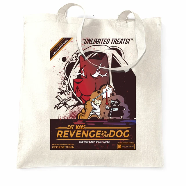 Cat Wars 2 Revenge Of The Dog borsa per trasporto divertente parodia a stelle