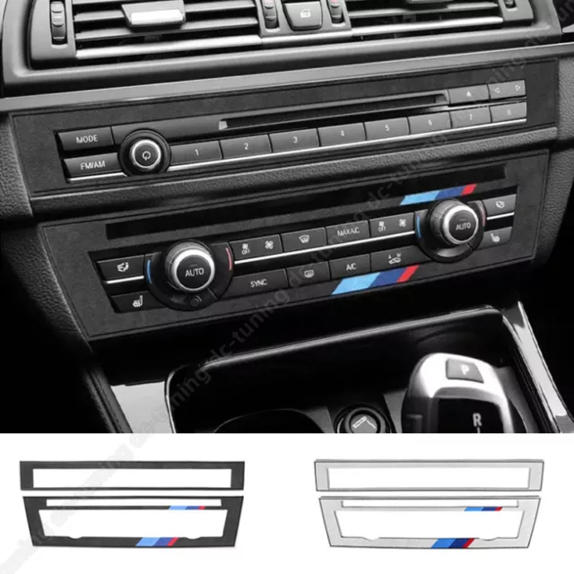 Alcantara For BMW 5 Series F10 F18 11-17 Car Center Console CD Panel Cover Trim