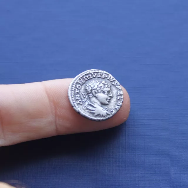 Imperial Roman Silver Coin Denarius Of Elagabalus c 218 AD