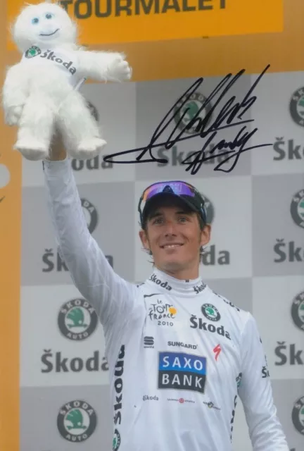 Andy Schleck Hand Signed 12X8 Photo Cycling Autograph Tour De France 3