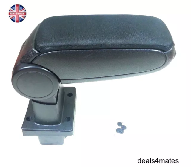 Black Cloth Armrest Arm Rest Centre Console For Skoda Octavia Mk2 2004-2012