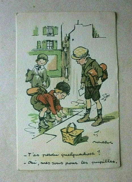 CPA - Illustrateur - Poulbot ( Ta perdu quelque chose ? )