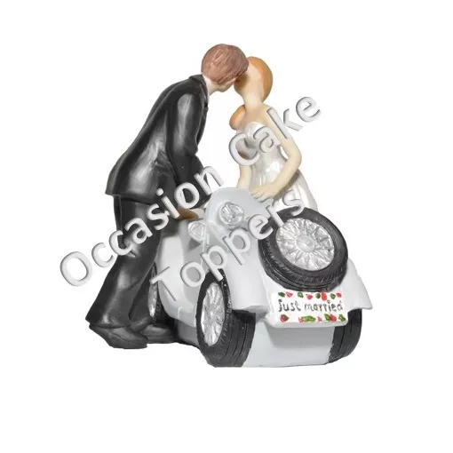 Wedding Cake Topper Bride and Groom 4Ever Vintage Car Personalised Decoration