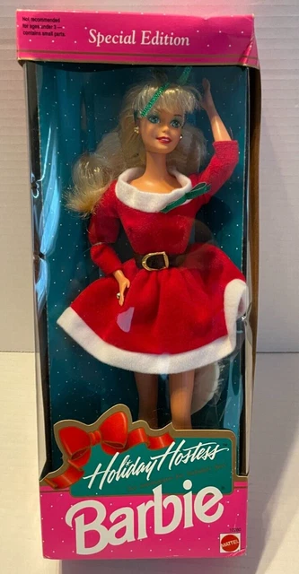 Vintage Holiday Hostess Barbie Doll New in Box 1992 Santa Claus Mrs. Outfit
