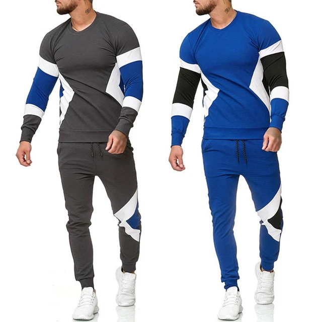 Camicia Maglione Cravatta Camicetta Casual Palestra da Jogging Lungo Set Maniche