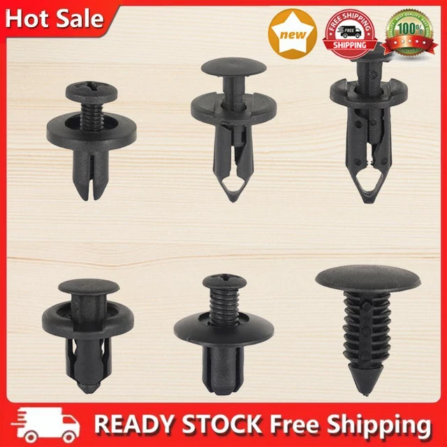 190Pcs Auto Push Pin Rivets Set Plastic Bumper Retainer Clips Push Retainer Kit