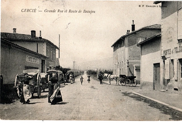 Carte Postale Ancienne CPA 69 - Saint Genis Laval Grande Rue - Début 1900 Noir Et Blanc