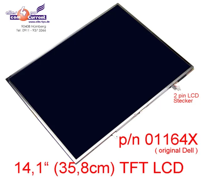 14,1" (35,8cm) TFT LCD SAMSUNG LTN141X8-L02, DELL LATITUDE C540 C620 01164X AA24