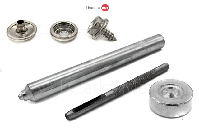 Prensa sujetadora a presión 3/8" kit de pernos de acero inoxidable 316 cubierta de lona a cubierta de barco