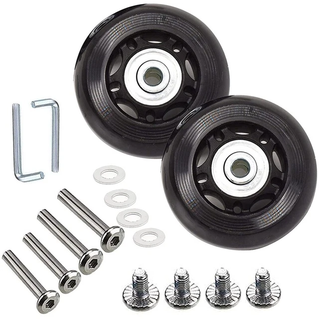 1X(Suitcase Luggage Wheel Replacement Kit Rubber Universal Wheels Swivel Caster