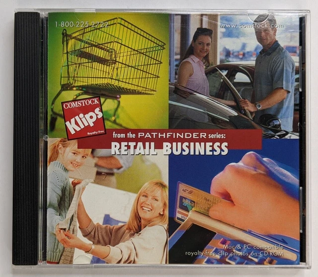 Comstock KLIPS 104 Royalty-Free Retail Business Stock Images MAC PC CD-ROM