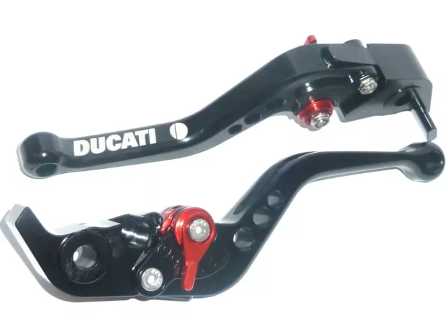 Ducati Diavel Carbon Xdiavel S 2011-21 Schwarz Bremse Kupplung Hebel Lasergravur