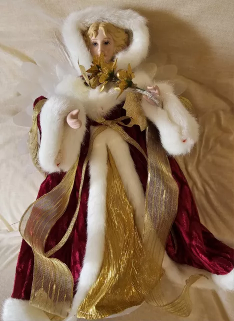 Nuovissimo: bellissimo angelo in fibra ottica di Natale