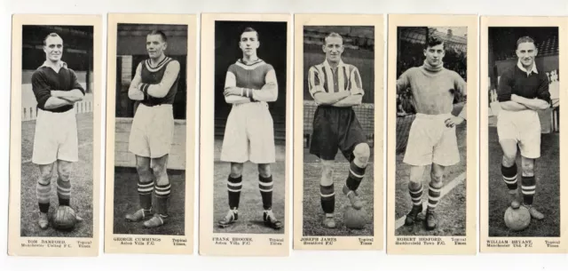 Football -Topical Times Small Panel Card 125 x 46  - Geo Cummings  Aston Villa