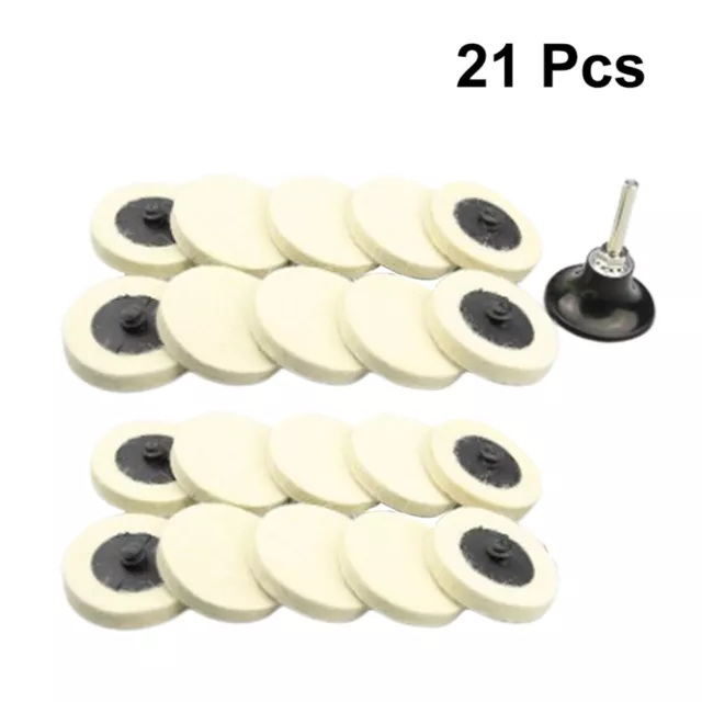 21 piezas/juego de base de lana descuento almohadilla de pulido disco de pulido pulido