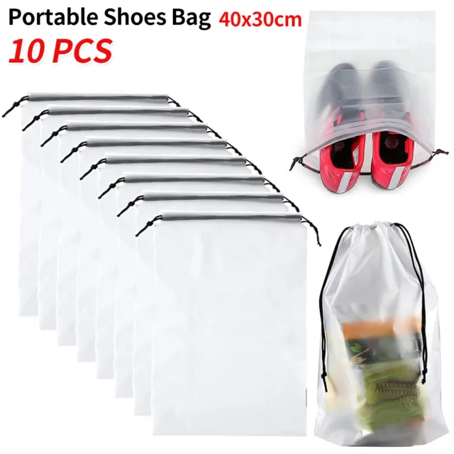 Portable Shoes Bag Travel Sport Storage Pouch Drawstring Dust Waterproof Bags AU