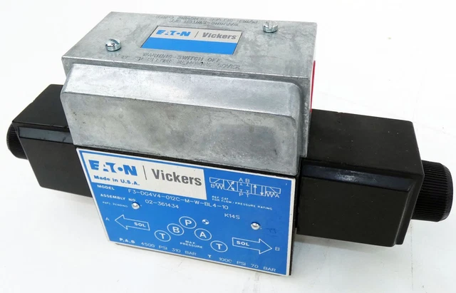 Eaton Vickers F3-DG4V4-012C-M-W-BL4-10 Valvola di percorso - inutilizzata-