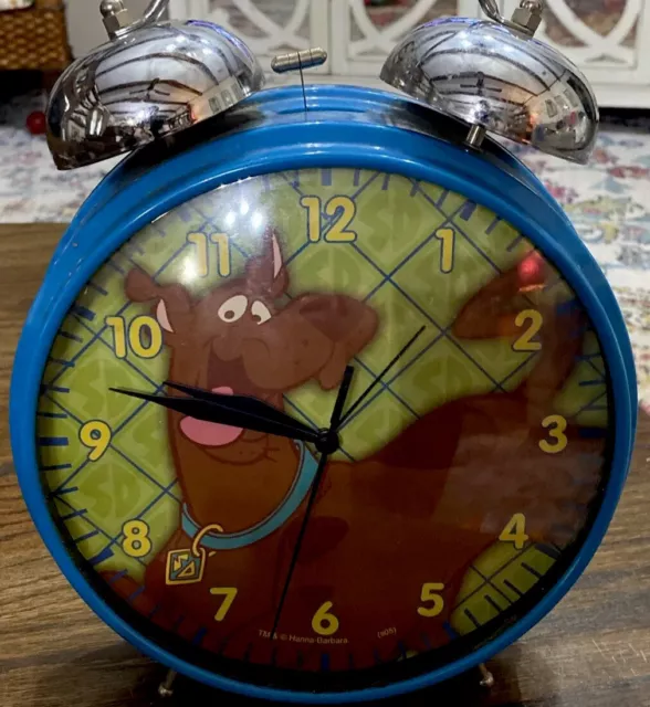 Scooby Doo 2-bell battery operated wall or freestanding clock.