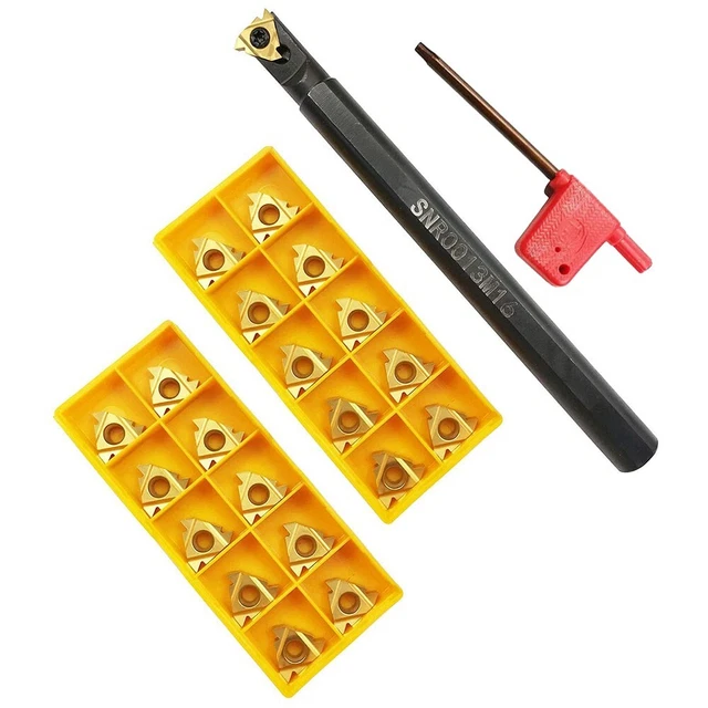Porte-outil Tournant SRDPN1010H10 + 10 Inserts Carbure RPMT10T3MO - Pour Fraisage, Finition Précise