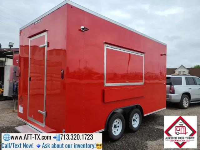 2022 8.5x16 Food Trailer /8'Hood/Vent/Fire Suppression System/Sinks/Equipment! 