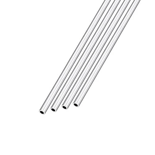 6063 Aluminum Tube 4mm Od X 2mm Id X 300mm L 4pcs Aluminum Round Tubing For Ho