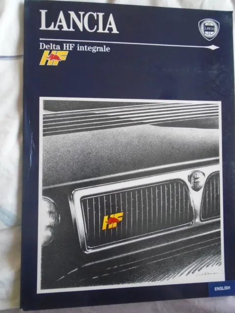 Lancia Delta HF Integrale Press Release brochure Sep 1991 English text 6 photos