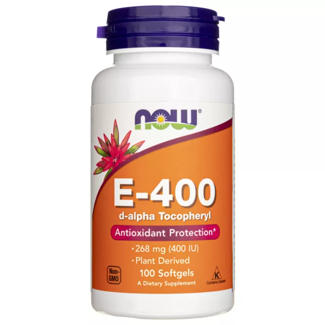Now Foods Vitamine E-400, 100 capsules