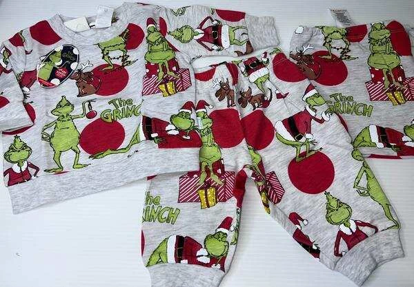 New With Tags Baby Peter Alexander Grinch Christmas Pyjama Set Size 12 -18 Mths