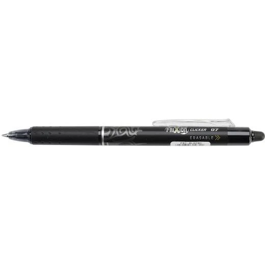 Pluma de gel borrable con clicker de punto fino Pilot FriXion 0,7 mm