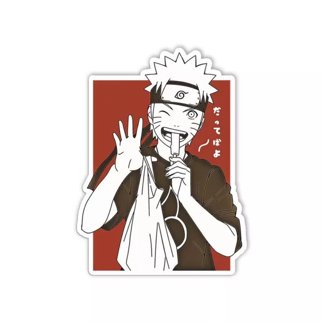 Uzumaki Naruto Funny 17w222 DDSticker Anime Decal Size 5 in