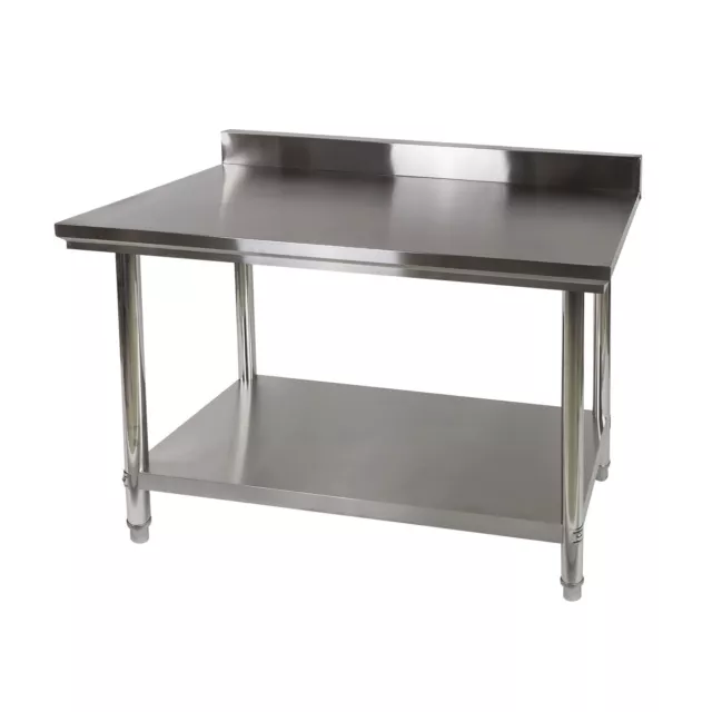 Edelstahl Arbeitstisch Tisch 120x60 cm hygienisch Gastronomie Großküche Küche
