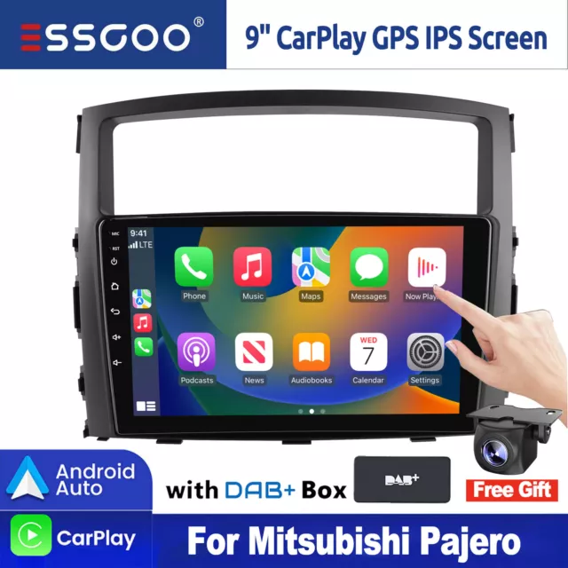 32G Android 13 DAB+ Carplay Car Stereo Radio GPS Head Unit For Mitsubishi PAJERO