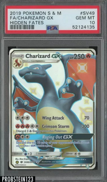 Psa 10 Gem Mint Shiny Articuno GX Hidden Fates SV54 Pok