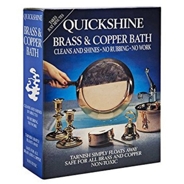 QUICKSHINE BRASS AND Copper Bath 4x Sachets £19.98 PicClick UK