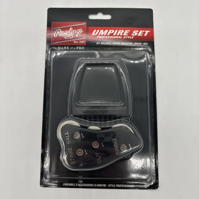 Rawlings Umpire Accessories Kit UBBD Three Piece Professional Style Umpire Set