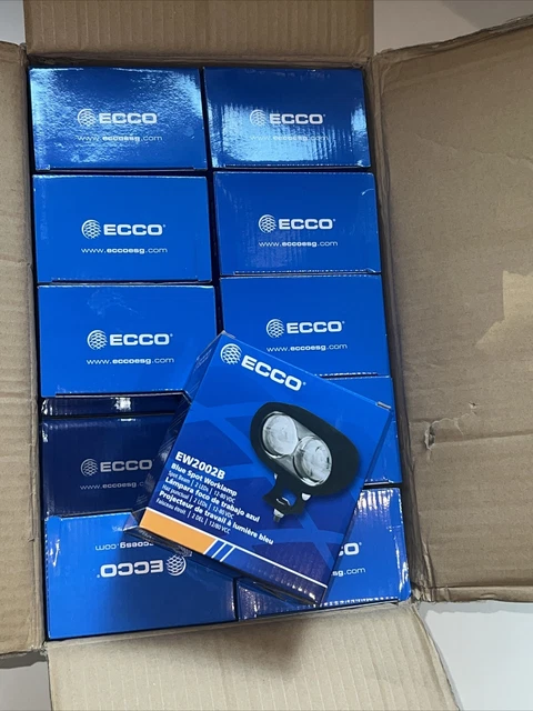 QTY:20 ECCO EW2002B Forklift Safety Spot Worklamp 2 Light LED Blue 12-80V, UL