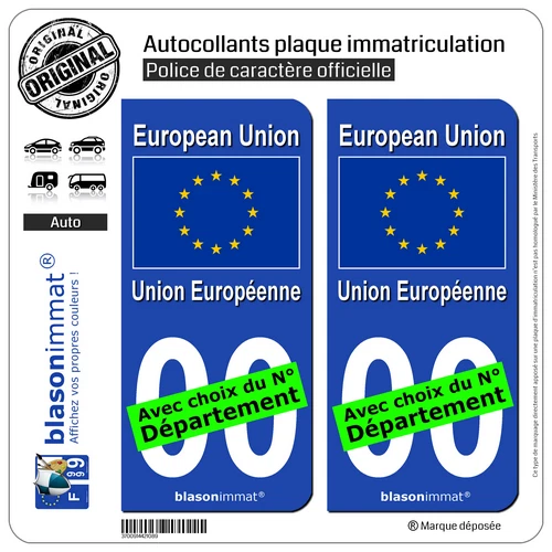 Autocollant Plaque Immatriculation Portugal FPF F Avec Le P Europe Noir